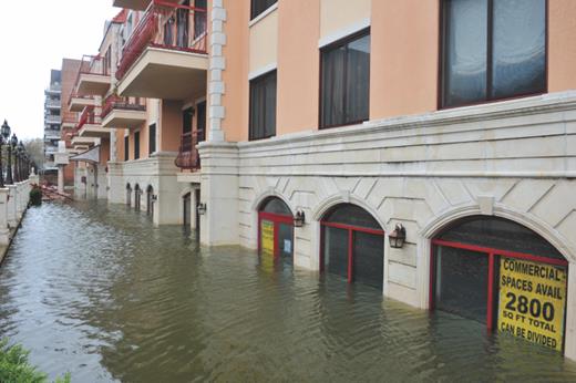 Figure 3. Superstorm Sandy inundated parts of New York City in 2012. Damage from rising sea level, due to the melting of glaciers and the polar ice caps as well as thermal expansion of seawater, was the first impact of global warming that scientists predicted with confidence.