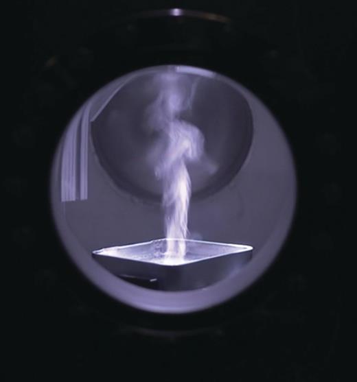 . Mining water on the Moon: In experiments to simulate mining on the Moon, concentrated solar energy is used to release water vapor from an icy lunar regolith simulant.