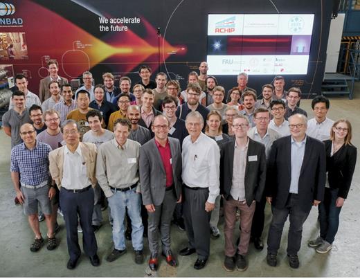 Figure 6. The ACHIP collaboration met at the German Electron Synchrotron (DESY) in Hamburg, Germany, on 19 September 2018. (Photo courtesy of Jann Wilken/DESY.) 
