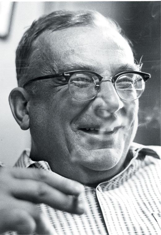  . The physicist and cosmologist George Gamow enjoying a cigarette. 