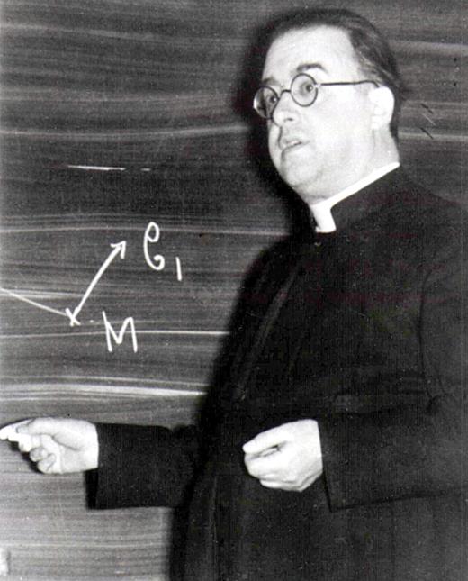 The Belgian astronomer-cum-priest Georges Lemaître was the first to theorize that the universe was expanding.