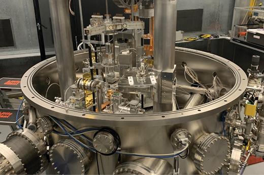 NIST’s Kibble balance in Gaithersburg, Maryland, is used to
                        define the SI kilogram. Housed in a vacuum vessel in a lab deep underground,
                        the instrument can be floated to isolate it from vibration. Damage to the
                        flotation mechanism caused by a 2018 flood was repaired in March 2023,
                        allowing researchers to compare the mass values with and without
                        flotation.