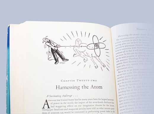 Maurice Sendak illustrated the 1947 book Atomics for the Millions. Credit: McGraw-Hill/public domain; copy from the Niels Bohr Library & Archives