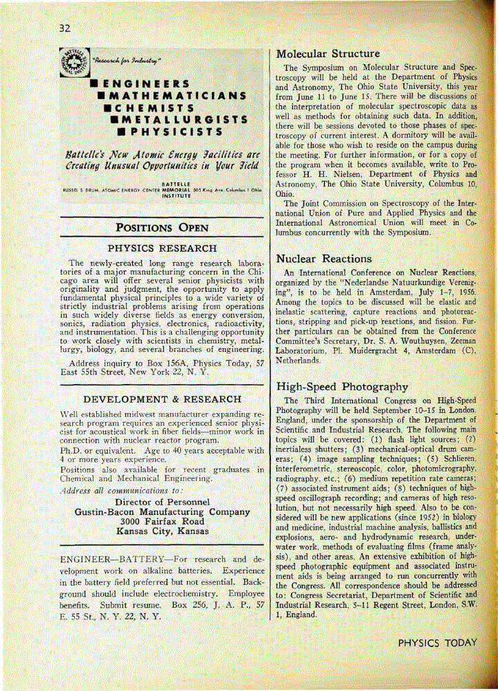 First page of Molecular Structure