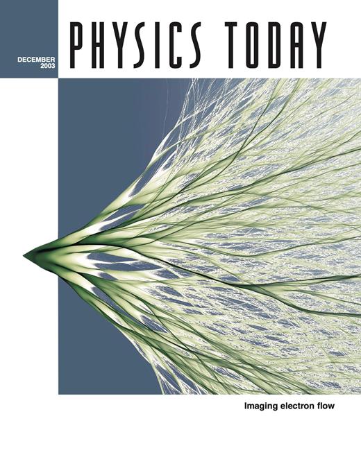 Physics Today Cover Image for Volume 56, Issue 12