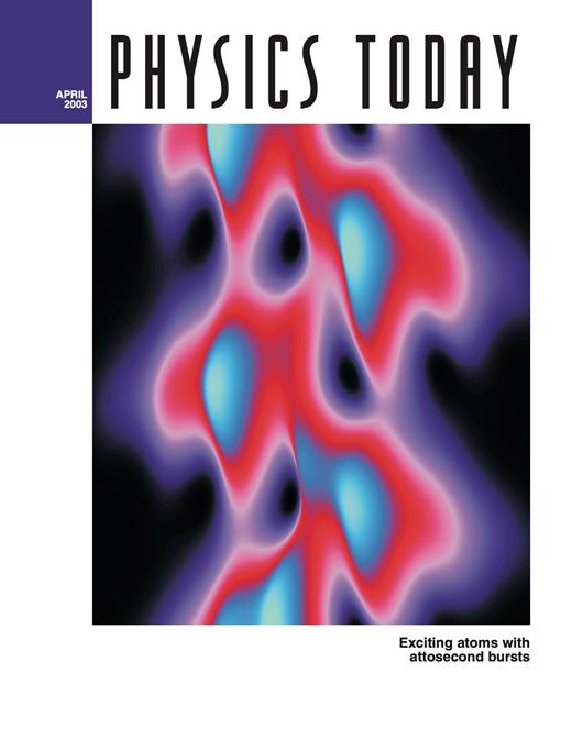Physics Today Cover Image for Volume 56, Issue 4