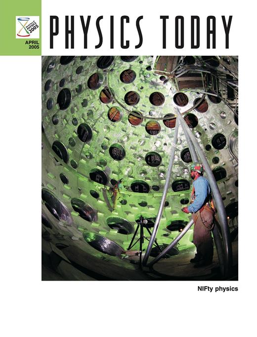 Physics Today Cover Image for Volume 58, Issue 4