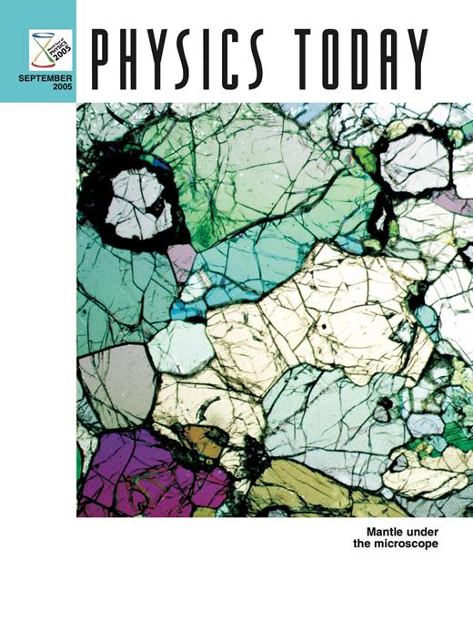 Physics Today Cover Image for Volume 58, Issue 9