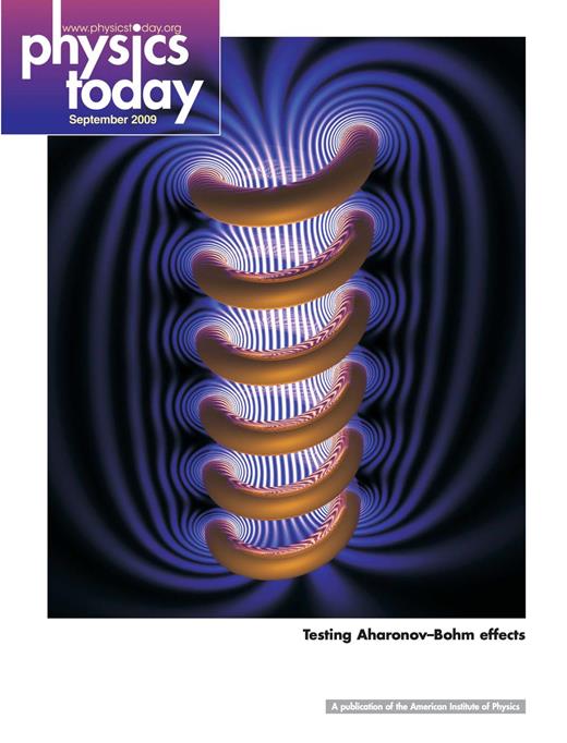 Physics Today Cover Image for Volume 62, Issue 9