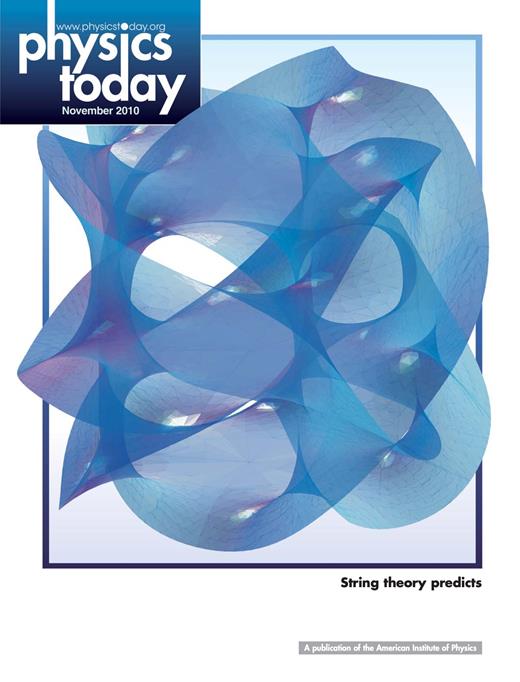 Physics Today Cover Image for Volume 63, Issue 11