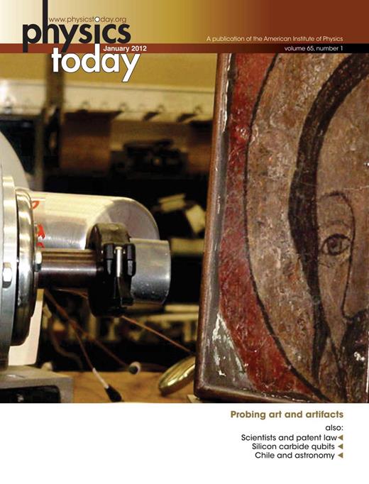 Physics Today Cover Image for Volume 65, Issue 1
