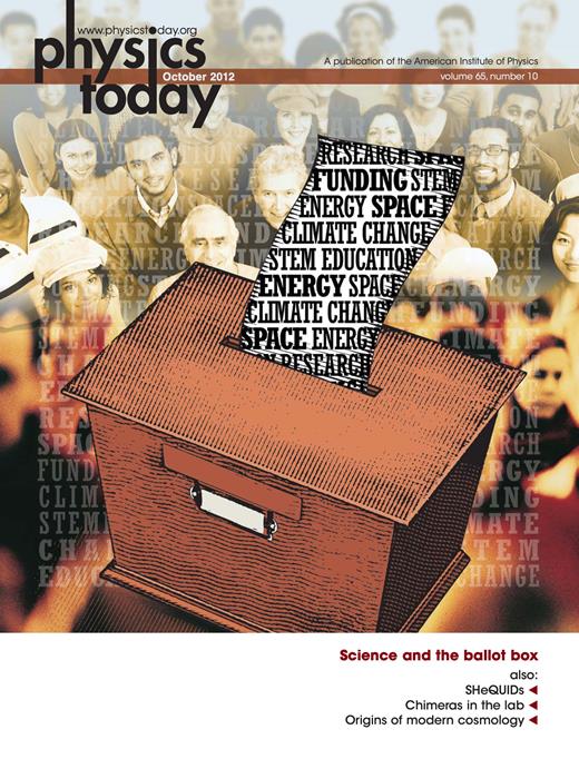 Physics Today Cover Image for Volume 65, Issue 10
