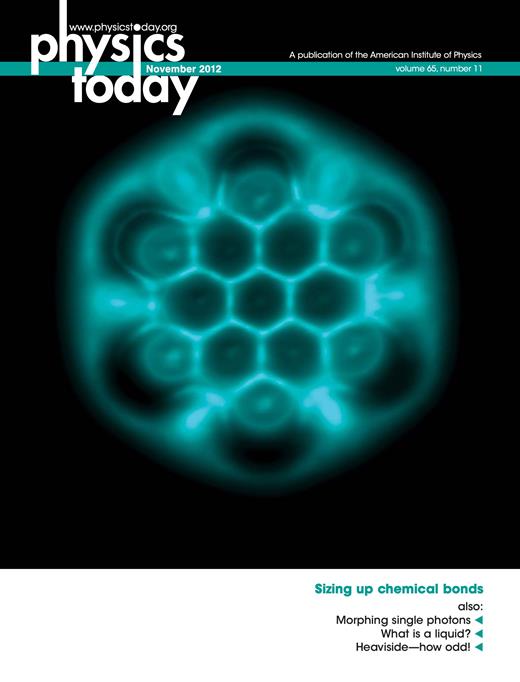 Physics Today Cover Image for Volume 65, Issue 11