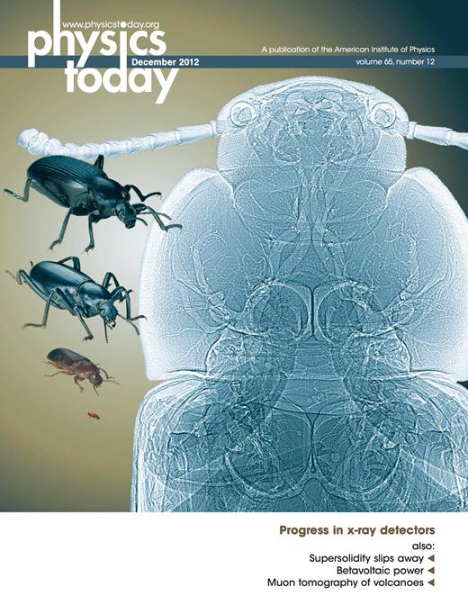 Physics Today Cover Image for Volume 65, Issue 12