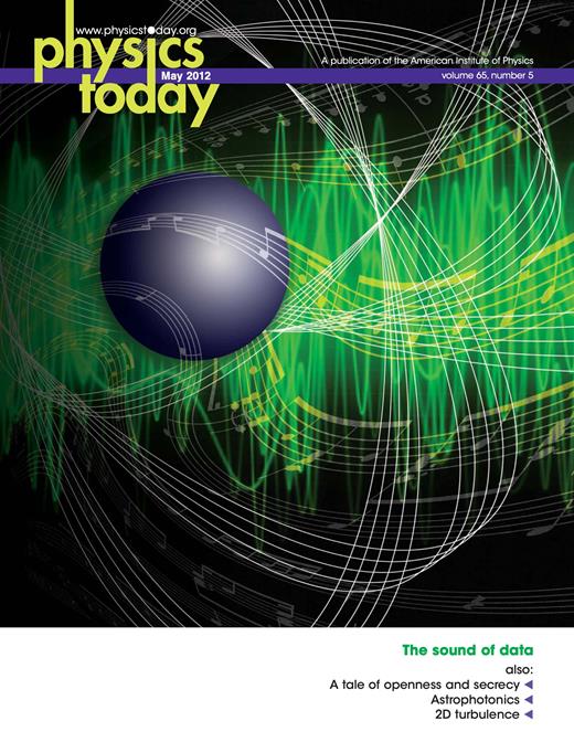 Physics Today Cover Image for Volume 65, Issue 5