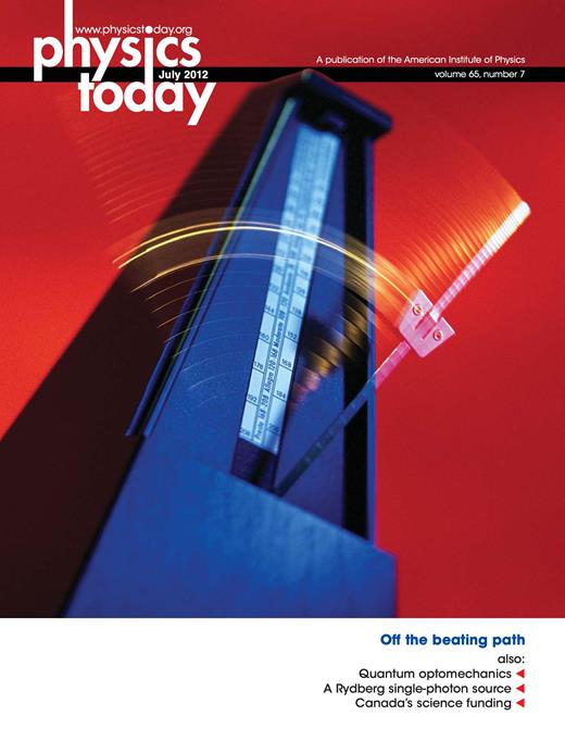 Physics Today Cover Image for Volume 65, Issue 7