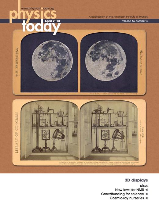 Physics Today Cover Image for Volume 66, Issue 4