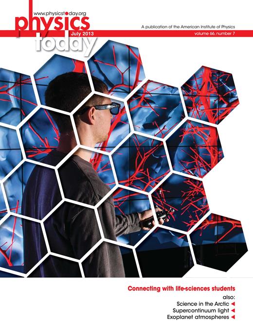 Physics Today Cover Image for Volume 66, Issue 7