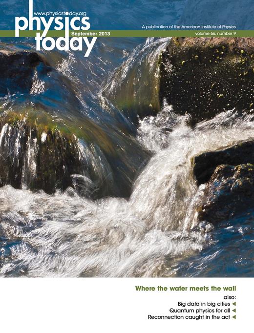 Physics Today Cover Image for Volume 66, Issue 9