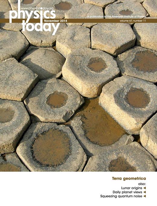 Physics Today Cover Image for Volume 67, Issue 11