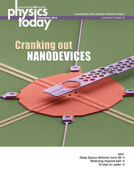 Physics Today Cover Image for Volume 67, Issue 12