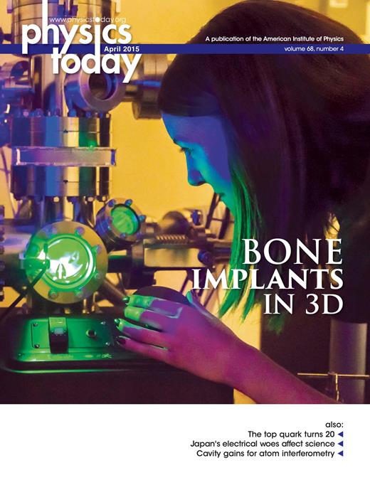 Physics Today Cover Image for Volume 68, Issue 4