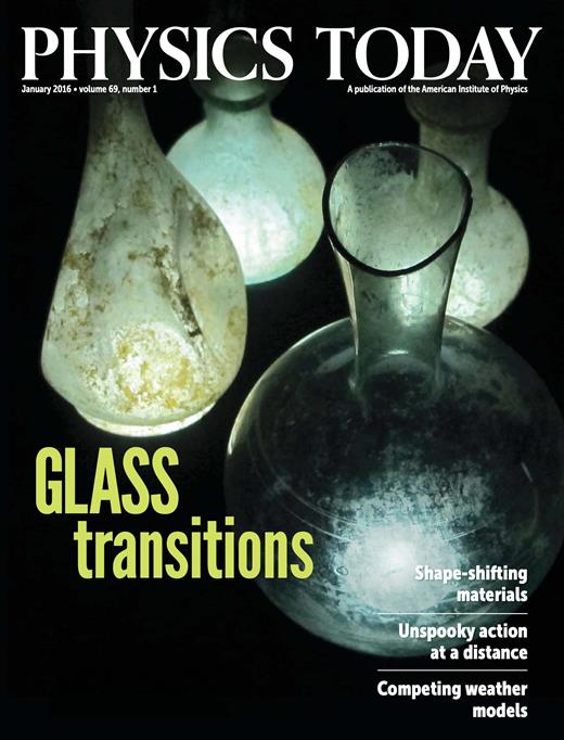 Physics Today Cover Image for Volume 69, Issue 1