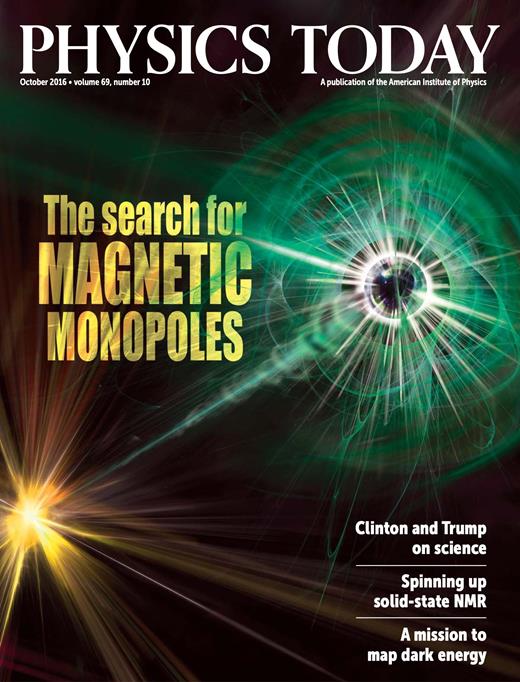 Physics Today Cover Image for Volume 69, Issue 10