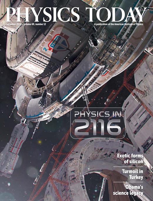 Physics Today Cover Image for Volume 69, Issue 12