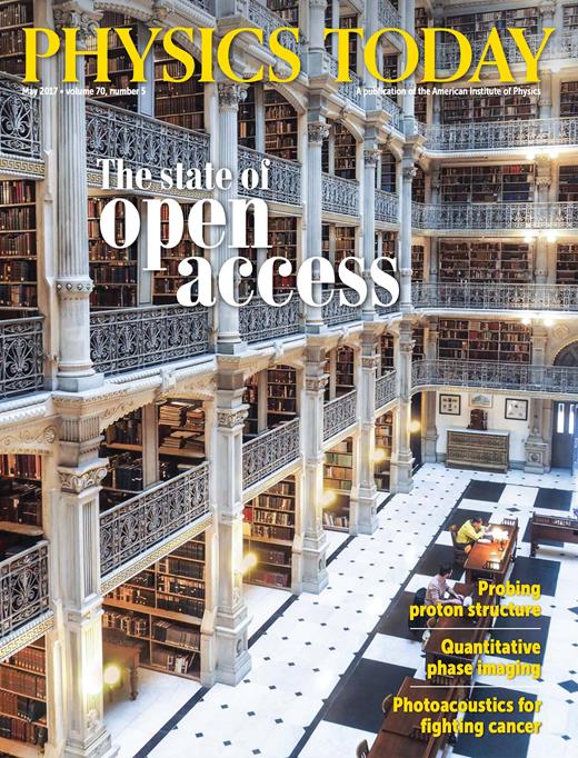 Physics Today Cover Image for Volume 70, Issue 5