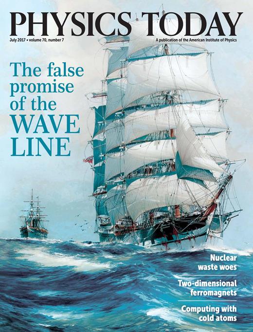 Physics Today Cover Image for Volume 70, Issue 7