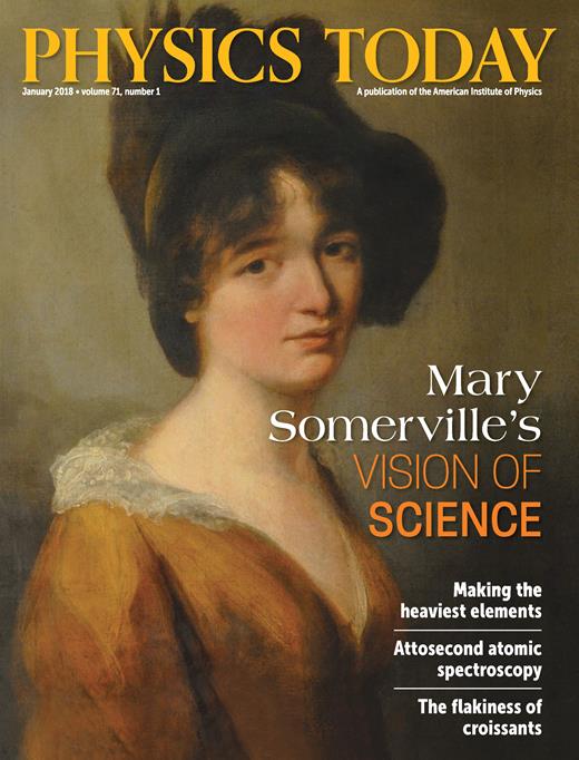 Physics Today Cover Image for Volume 71, Issue 1
