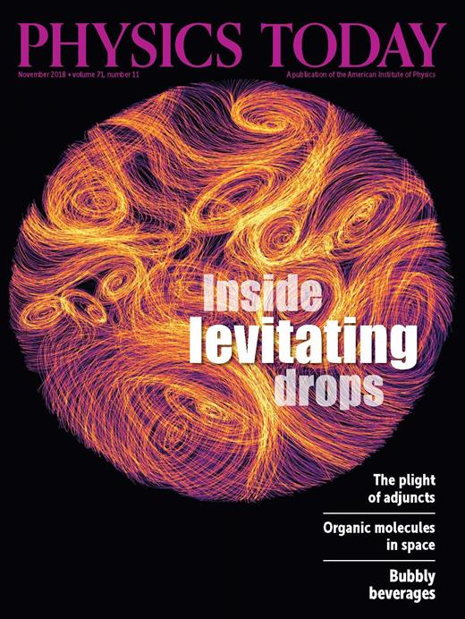 Physics Today Cover Image for Volume 71, Issue 11