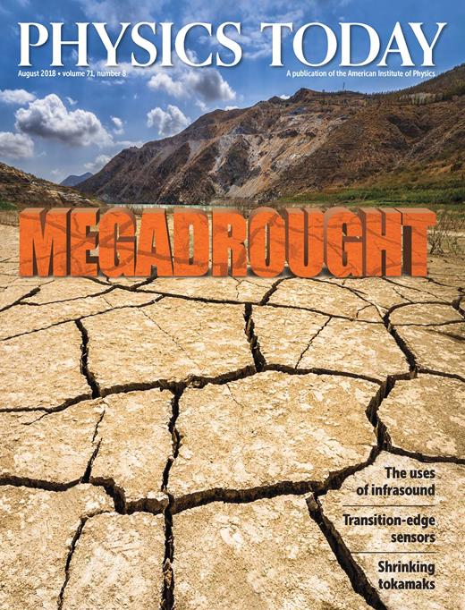 Physics Today Cover Image for Volume 71, Issue 8