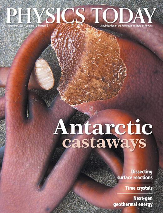 Physics Today Cover Image for Volume 71, Issue 9