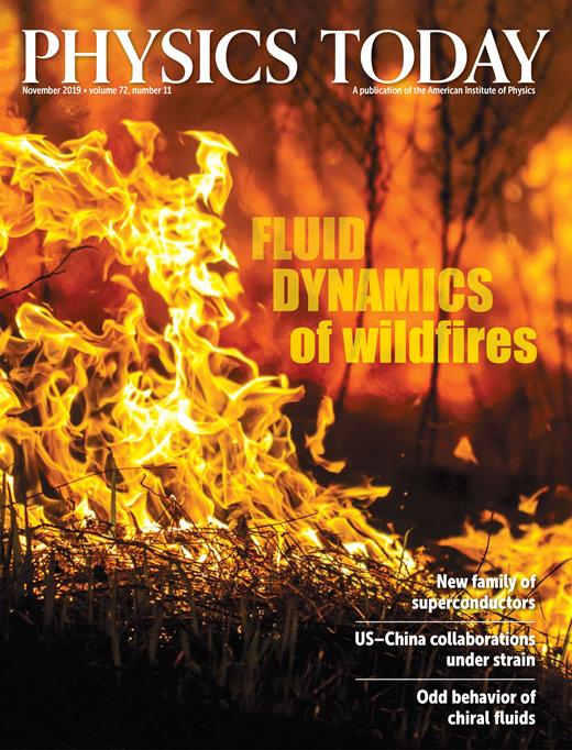 Physics Today Cover Image for Volume 72, Issue 11