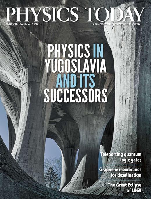 Physics Today Cover Image for Volume 72, Issue 8