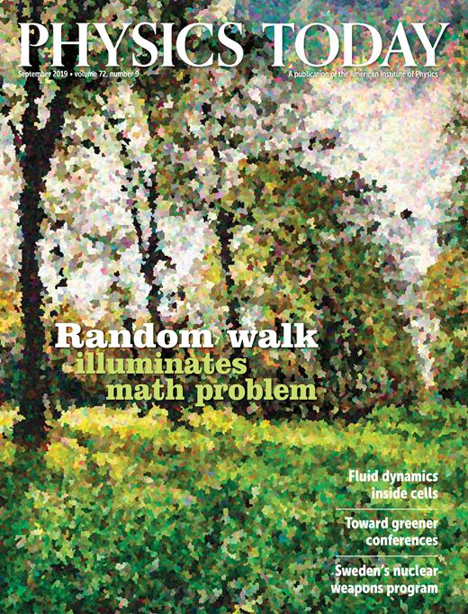 Physics Today Cover Image for Volume 72, Issue 9