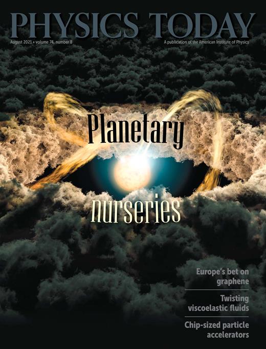 Physics Today Cover Image for Volume 74, Issue 8