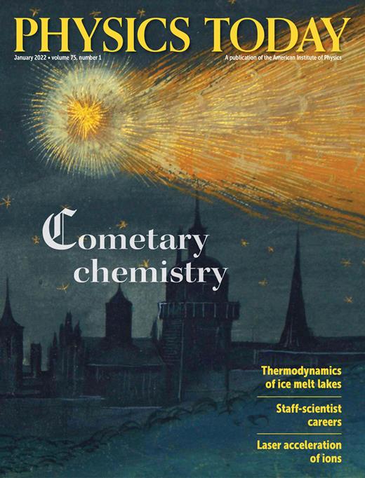 Physics Today Cover Image for Volume 75, Issue 1
