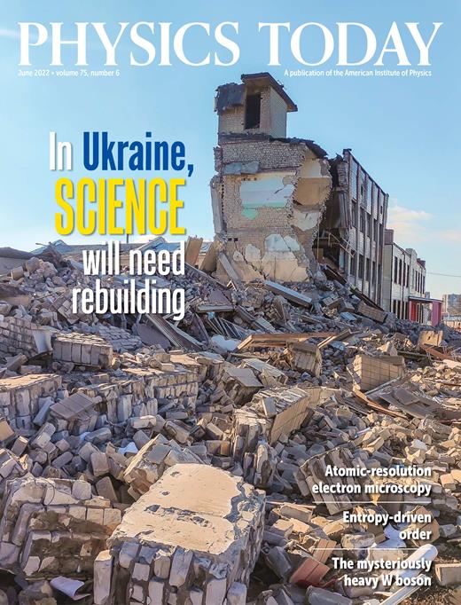 Physics Today Cover Image for Volume 75, Issue 6