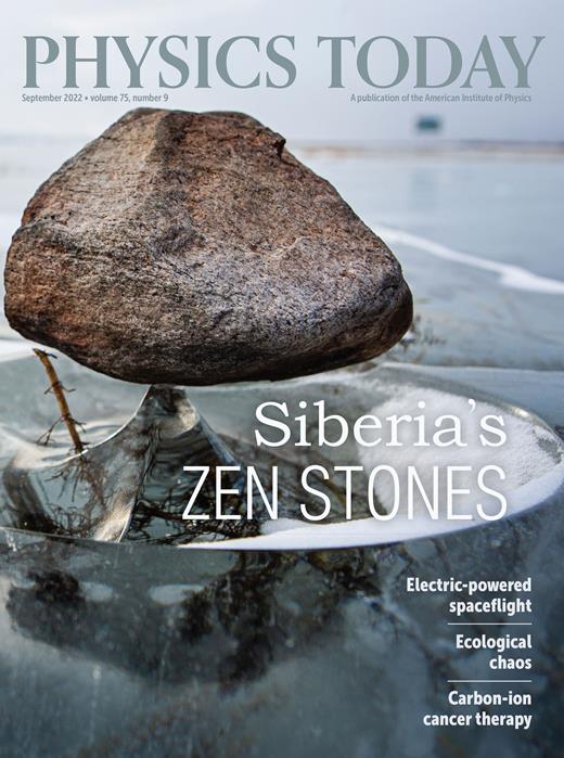 Physics Today Cover Image for Volume 75, Issue 9