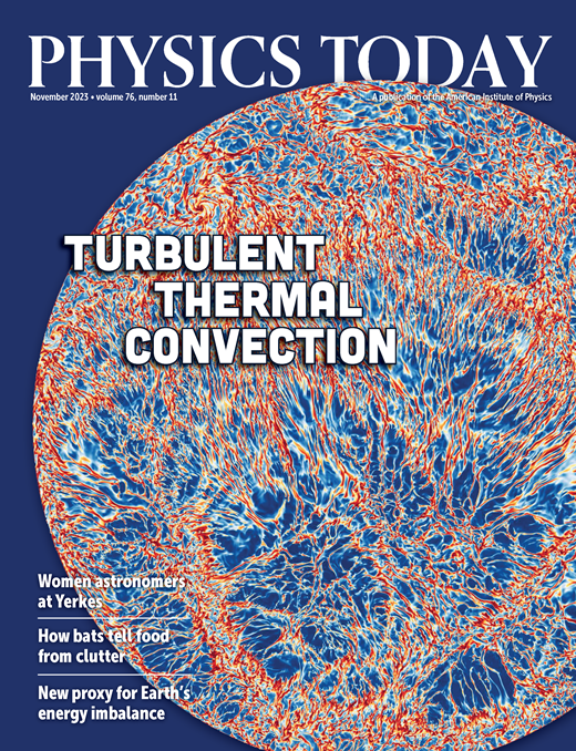 Physics Today Cover Image for Volume 76, Issue 11