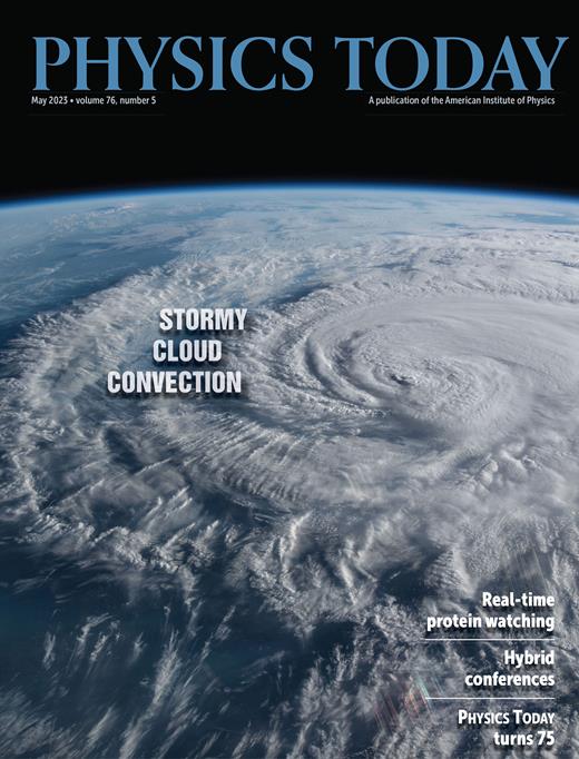 Physics Today Cover Image for Volume 76, Issue 5