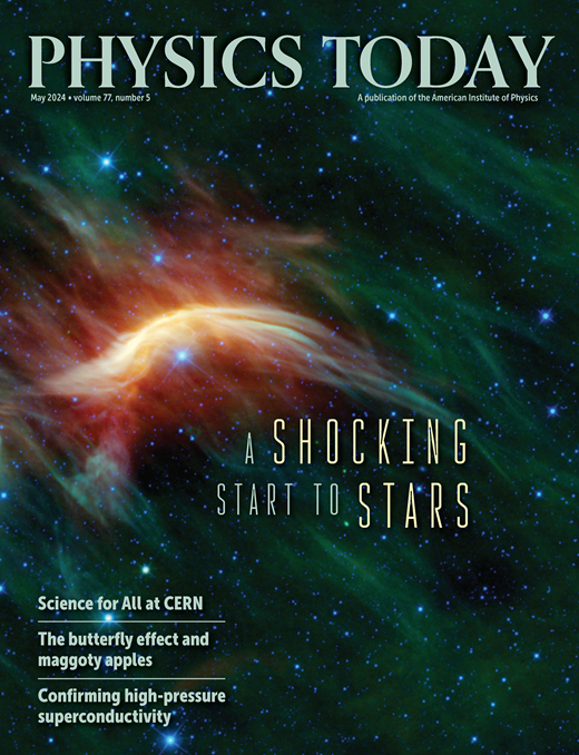 Physics Today Cover Image for Volume 77, Issue 5