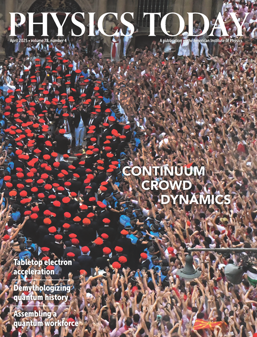 Physics Today Cover Image for Volume 78, Issue 4