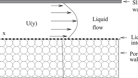 Role of slip on the linear stability of a liquid flow through a porous ...