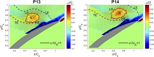 FIG. 4. Perturbation velocity field at selected phases.