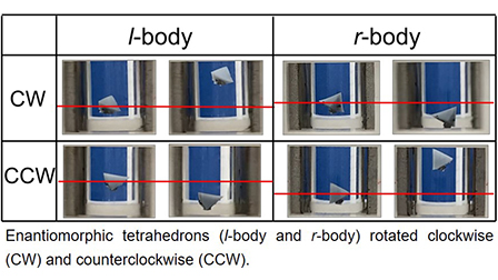 Chiral separation of enantiomorphic objects by rotation in a fluid ...