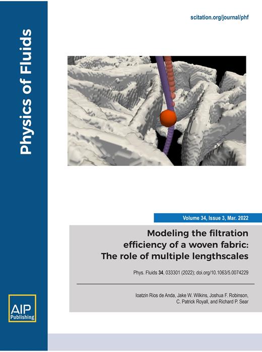 Physics of Fluids Cover Image for Volume 34, Issue 3